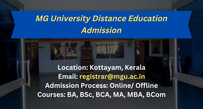 distance education courses in mg university