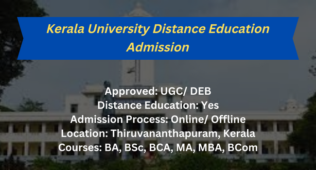 Kerala University Distance Education Admission