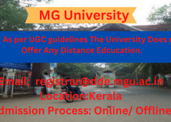 MG University Distance Education Admission